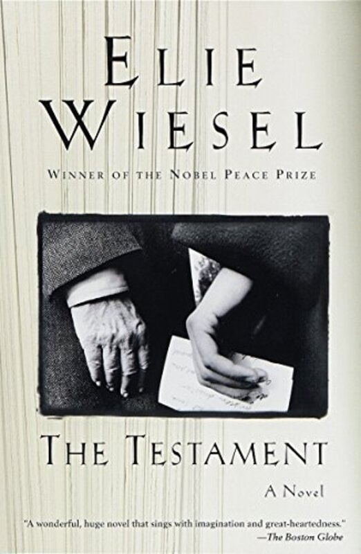 Book cover for "The Testament" by Elie Wiesel