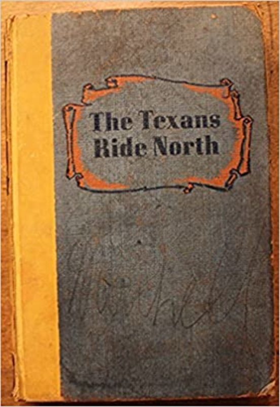 Book cover for "The Texans Ride North" by John Jakes