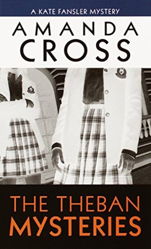 Book cover for "The Theban Mysteries" by Amanda Cross