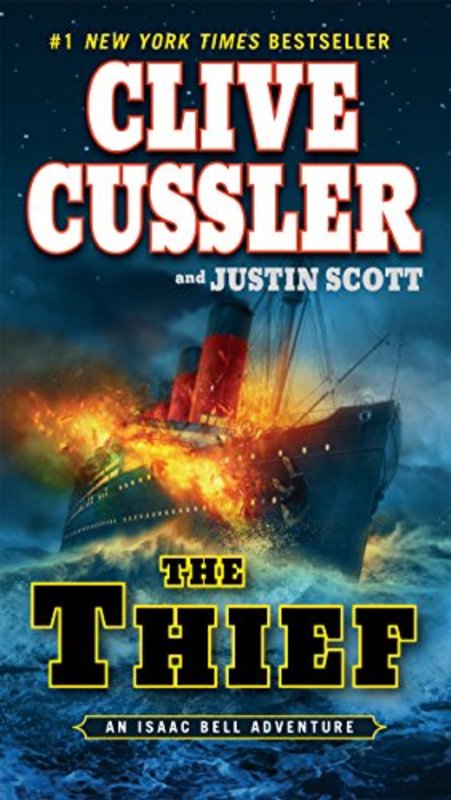 Book cover for "The Thief" by Clive Cussler