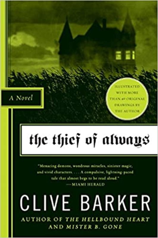 Book cover for "The Thief of Always" by Clive Barker