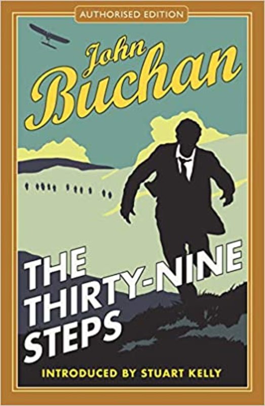 Book cover for "The Thirty-Nine Steps" by John Buchan