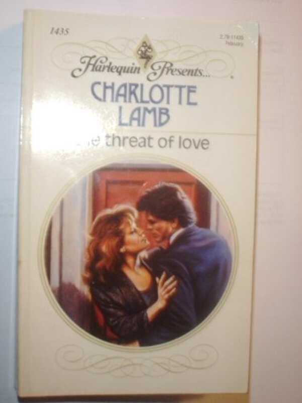 Book cover for "The Threat of Love" by Charlotte Lamb
