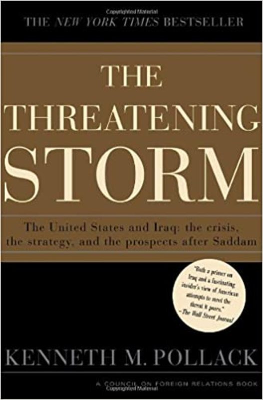 Book cover for "The Threatening Storm" by Kenneth M. Pollack