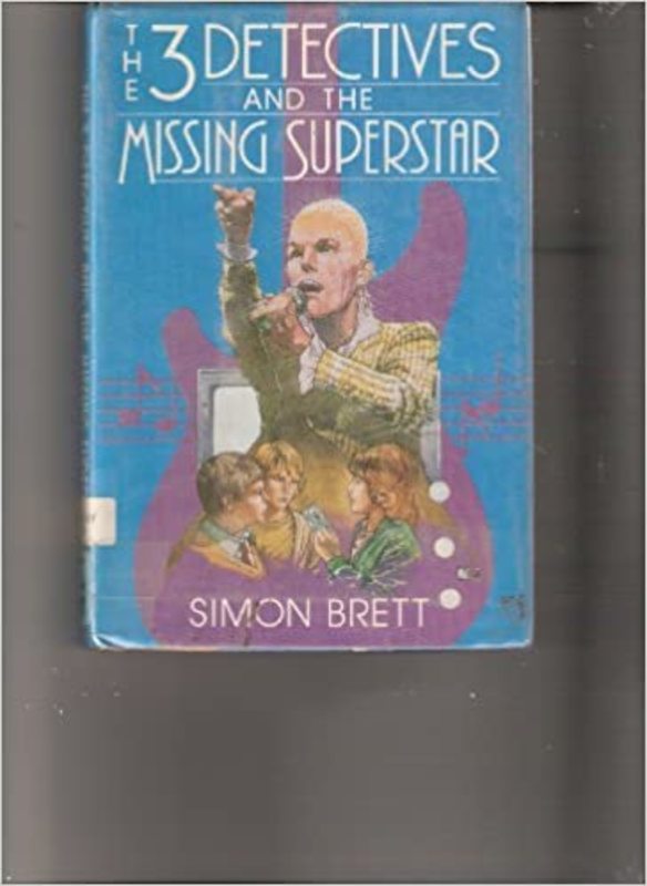 Book cover for "The Three Detectives and the Missing Superstar" by Simon Brett