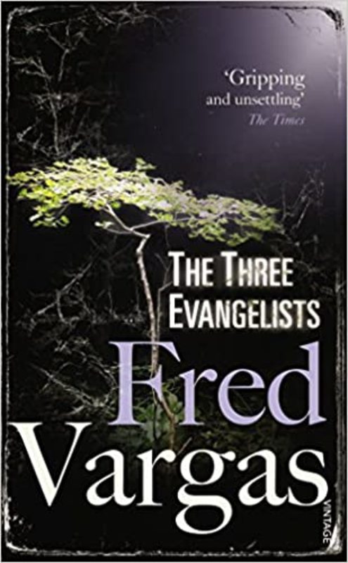 Book cover for "The Three Evangelists" by Fred Vargas