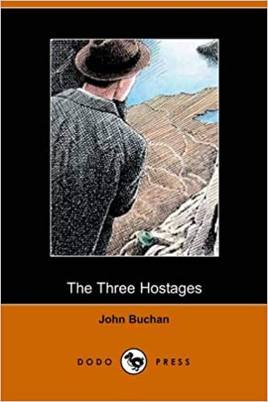 Book cover for "The Three Hostages" by John Buchan