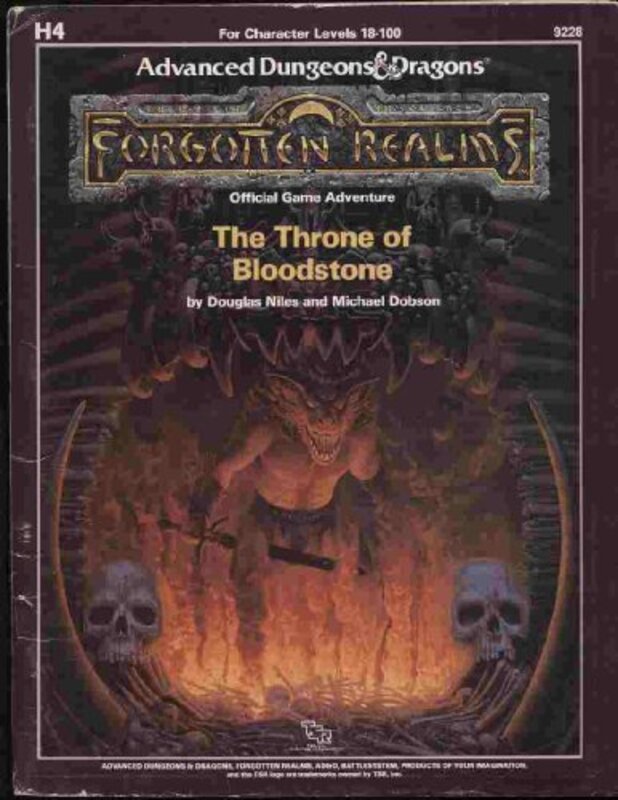 Book cover for "The Throne of Bloodstone" by Douglas Niles