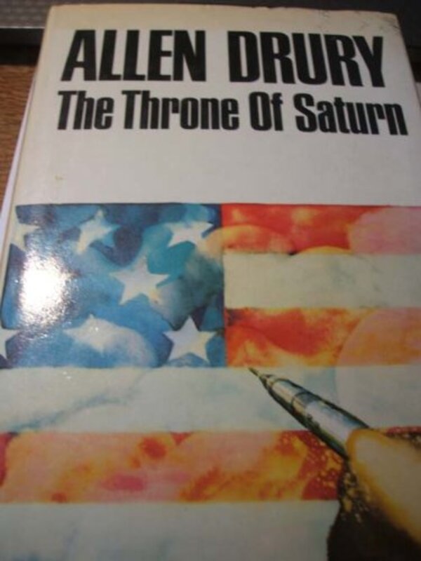 Book cover for "The Throne of Saturn" by Allen Drury