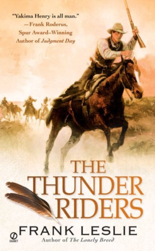 Book cover for "The Thunder Riders" by Frank Leslie