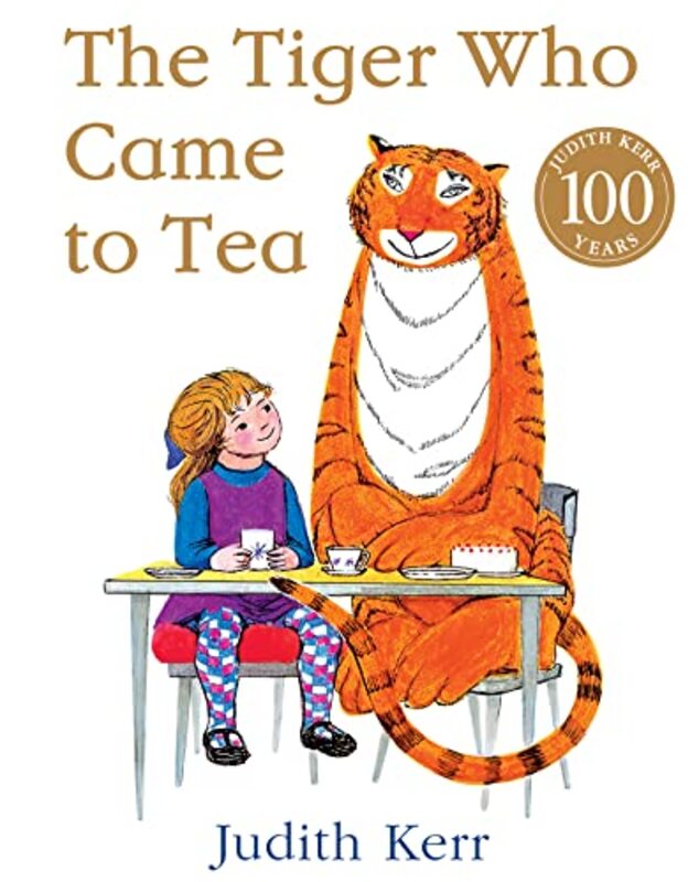 Book cover for "The Tiger Who Came to Tea" by Judith Kerr