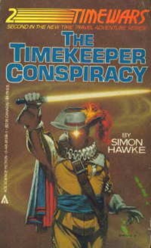 Book cover for "The Timekeeper Conspiracy" by Simon Hawke