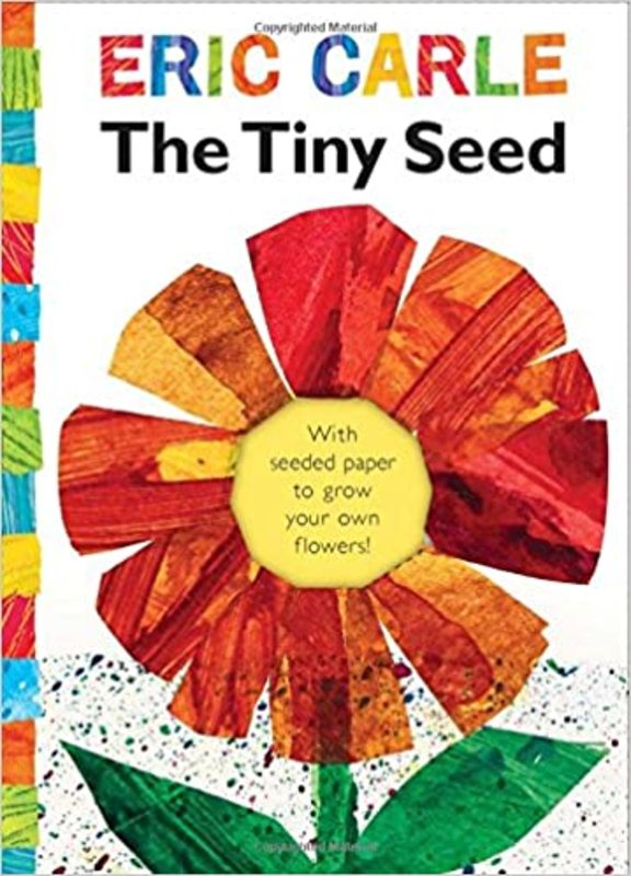 Book cover for "The Tiny Seed" by Eric Carle