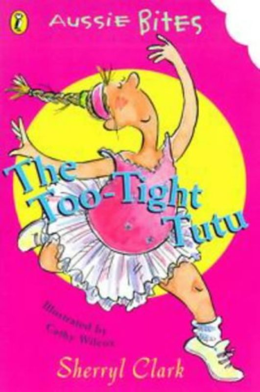 Book cover for "The Too Tight Tutu" by Sherryl Clark
