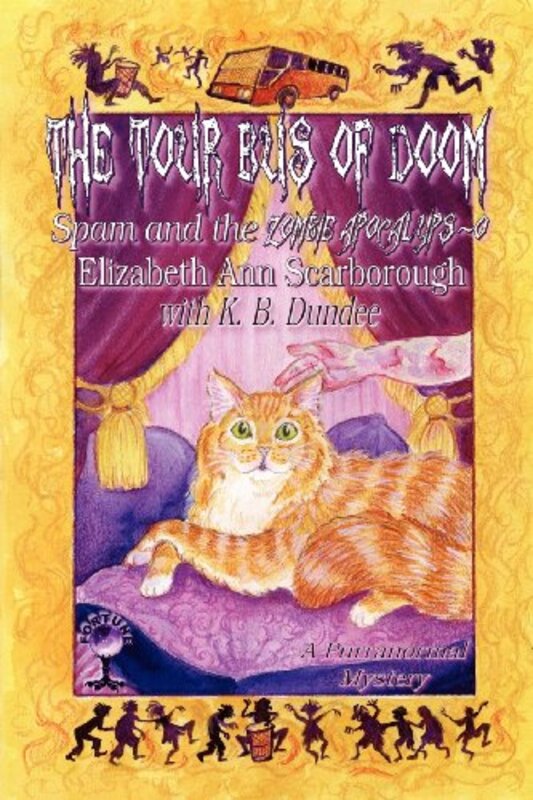 Book cover for "The Tour Bus of Doom" by Elizabeth Ann Scarborough
