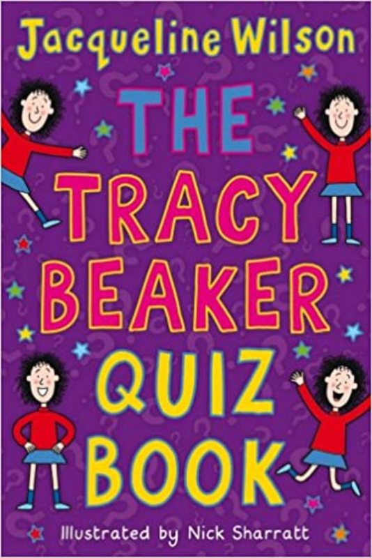 Book cover for "The Tracy Beaker Quiz Book" by Jacqueline Wilson