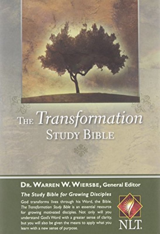Book cover for "The Transformation Study Bible" by Warren W Wiersbe