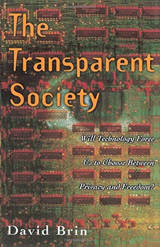 Book cover for "The Transparent Society" by David Brin
