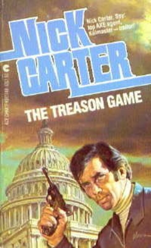 Book cover for "The Treason Game" by Nick Carter