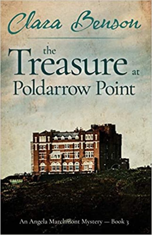 Book cover for "The Treasure at Poldarrow Point" by Clara Benson