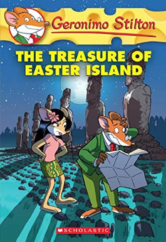 Book cover for "The Treasure of Easter Island" by Elisabetta Dami