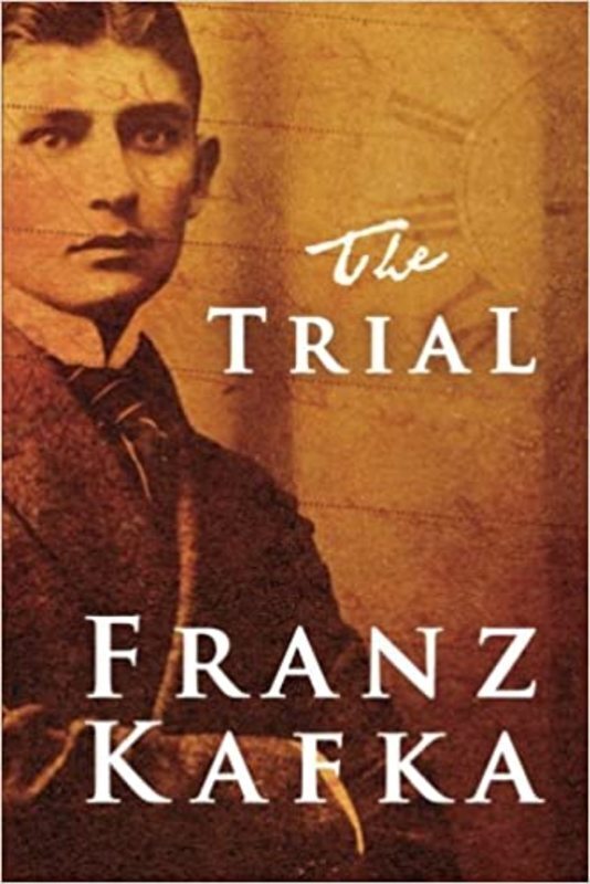 Book cover for "The Trial" by Franz Kafka