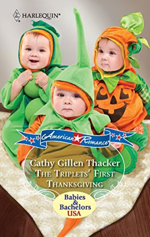 Book cover for "The Triplet's First Thanksgiving" by Cathy Gillen Thacker