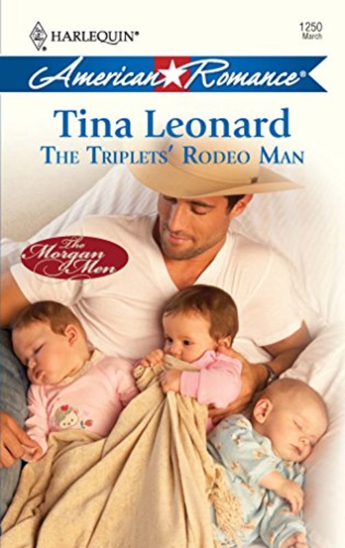 Book cover for "The Triplets' Rodeo Man" by Tina Leonard