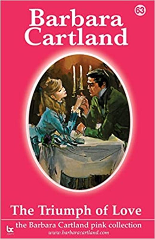 Book cover for "The Triumph of Love" by Barbara Cartland