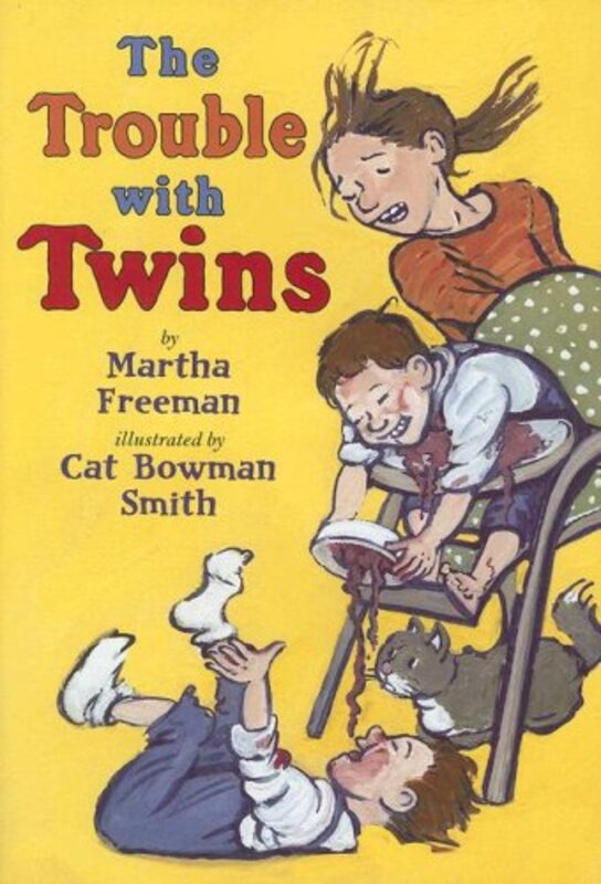 Book cover for "The Trouble with Twins" by Martha Freeman