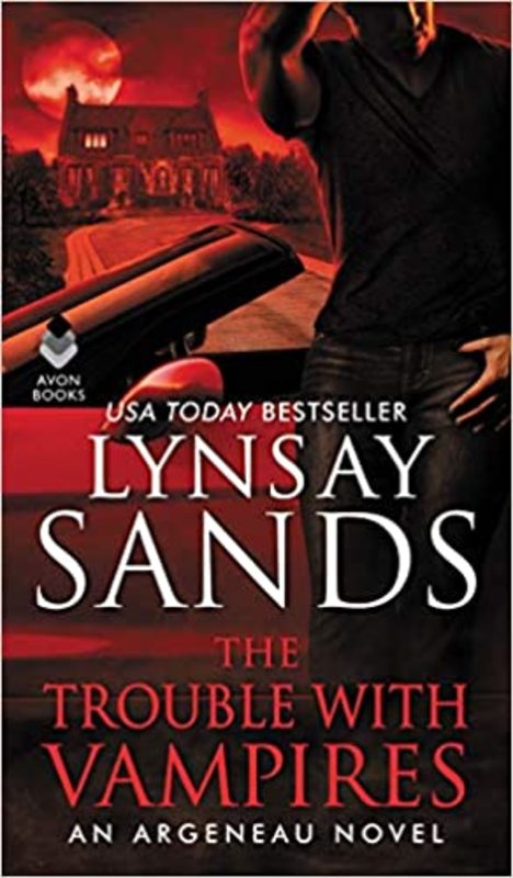 Book cover for "The Trouble with Vampires" by Lynsay Sands