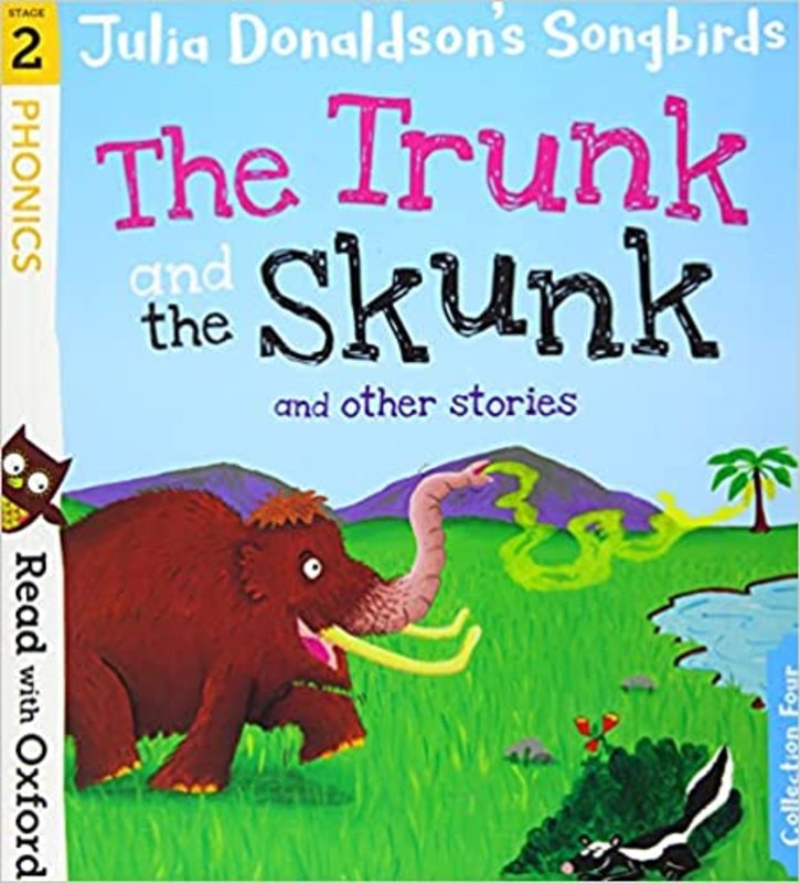 Book cover for "The Trunk and The Skunk" by Julia Donaldson