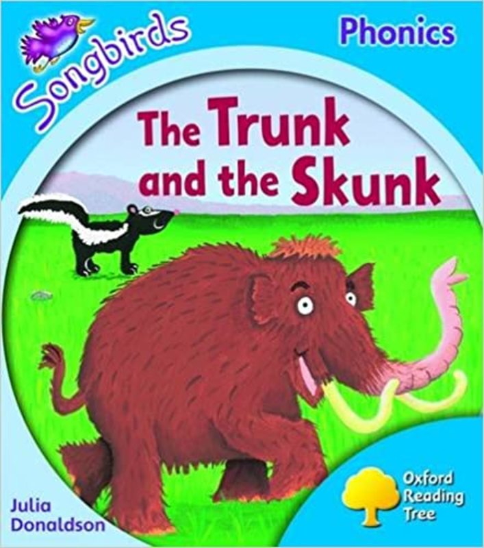 Book cover for "The Trunk and the Skunk" by Julia Donaldson