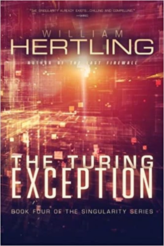 Book cover for "The Turing Exception" by William Hertling