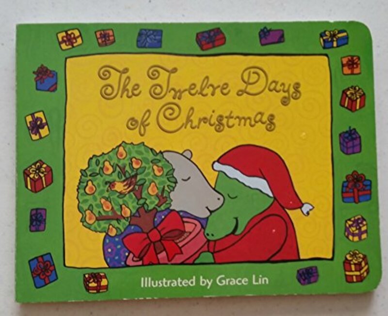 Book cover for "The Twelve Days of Christmas" by Grace Lin