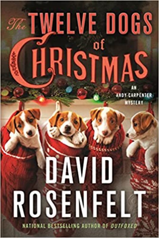 Book cover for "The Twelve Dogs of Christmas" by David Rosenfelt
