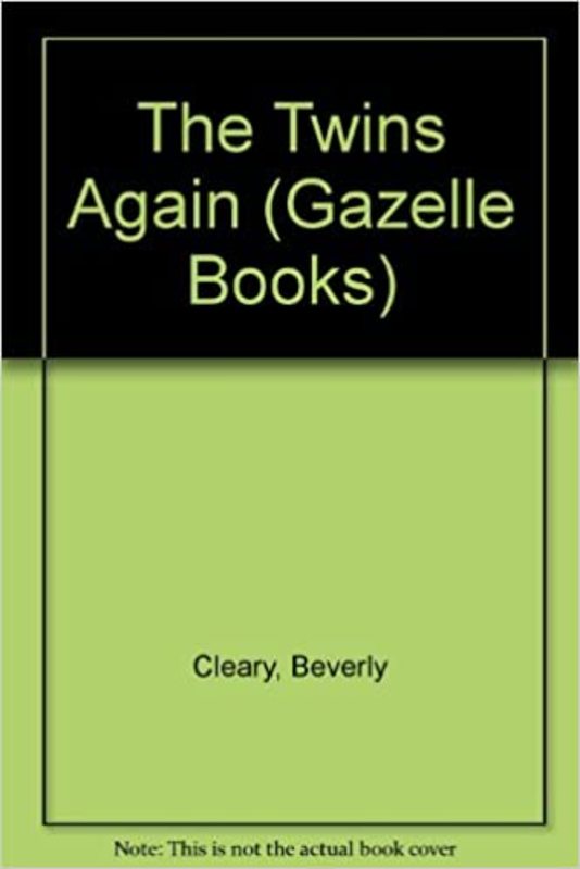 Book cover for "The Twins Again" by Beverly Cleary