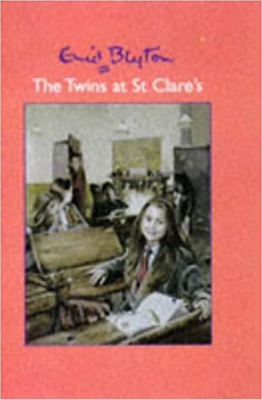 Book cover for "The Twins at St Clare's" by Enid Blyton