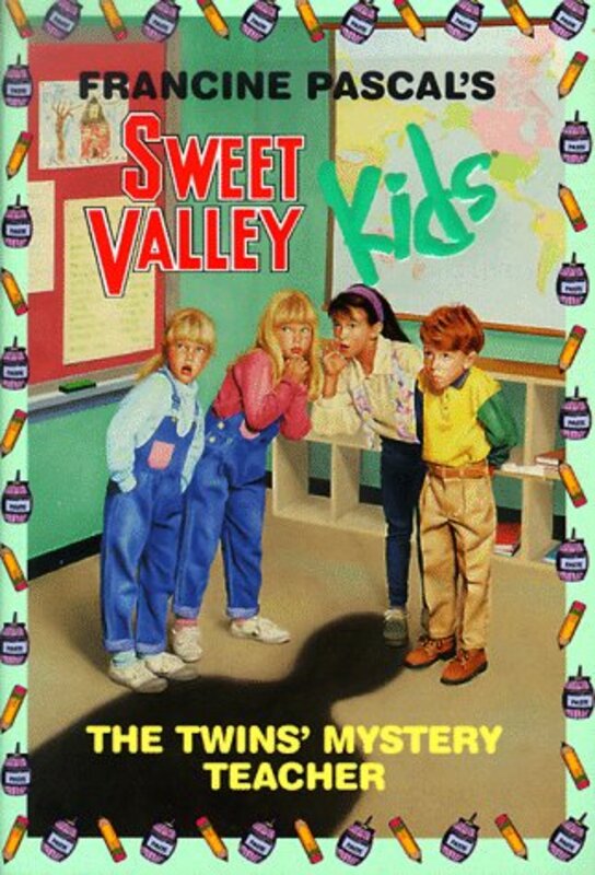 Book cover for "The Twins' Mystery Teacher" by Francine Pascal
