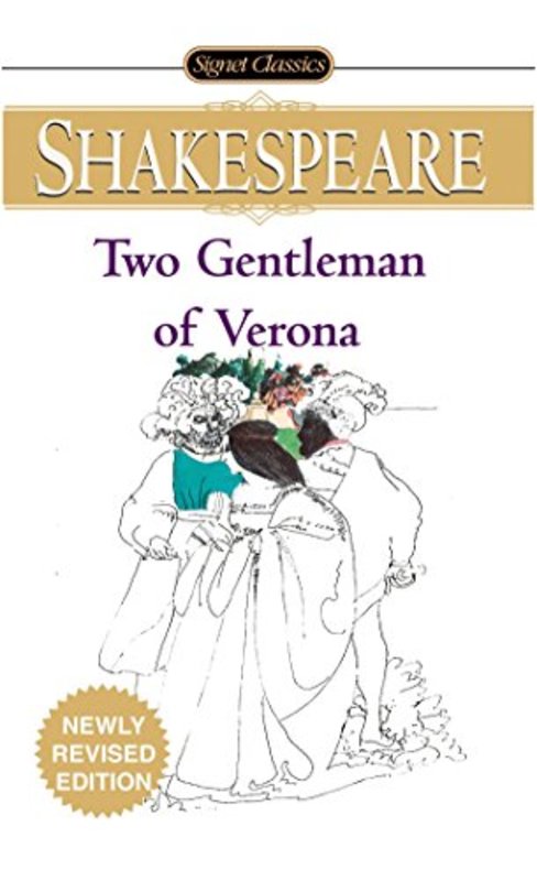 Book cover for "The Two Gentlemen of Verona" by William Shakespeare
