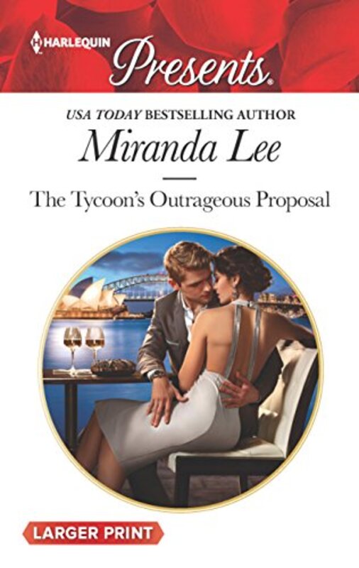 Book cover for "The Tycoon's Outrageous Proposal" by Miranda Lee