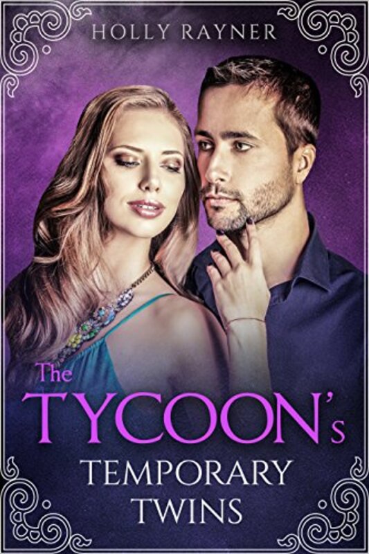 Book cover for "The Tycoon's Temporary Twins" by Holly Rayner
