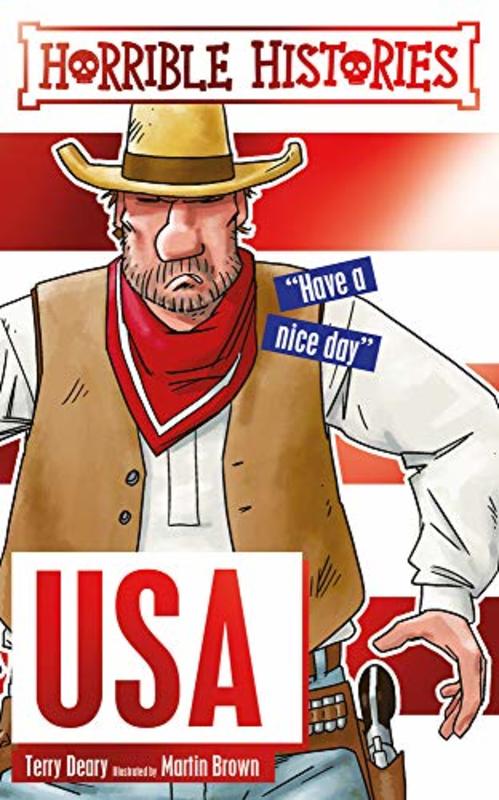 Book cover for "The USA" by Terry Deary