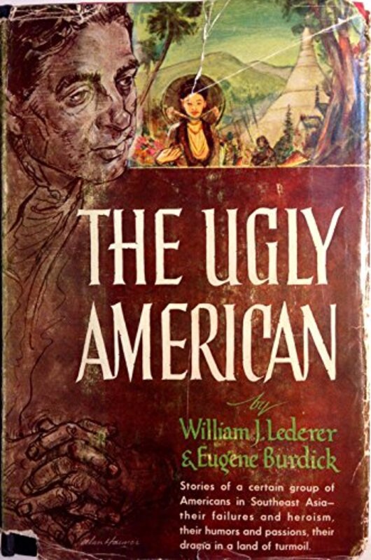 Book cover for "The Ugly American" by Eugene Burdick
