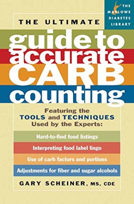 Book cover for "The Ultimate Guide to Accurate Carb Counting" by Gary Scheiner
