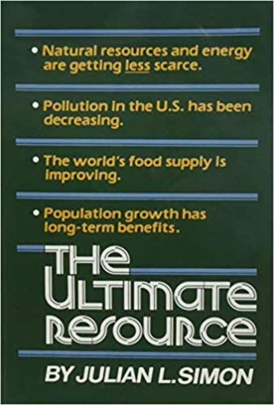 Book cover for "The Ultimate Resource" by Julian Lincoln Simon