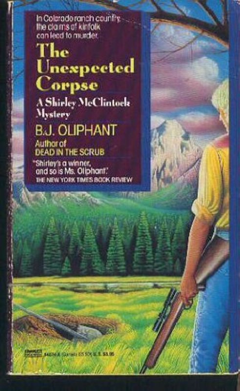 Book cover for "The Unexpected Corpse" by BJ Oliphant
