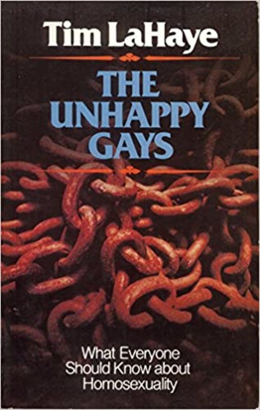 Book cover for "The Unhappy Gays" by Tim LaHaye