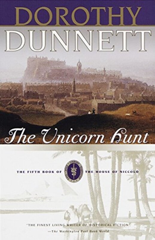 Book cover for "The Unicorn Hunt" by Dorothy Dunnett