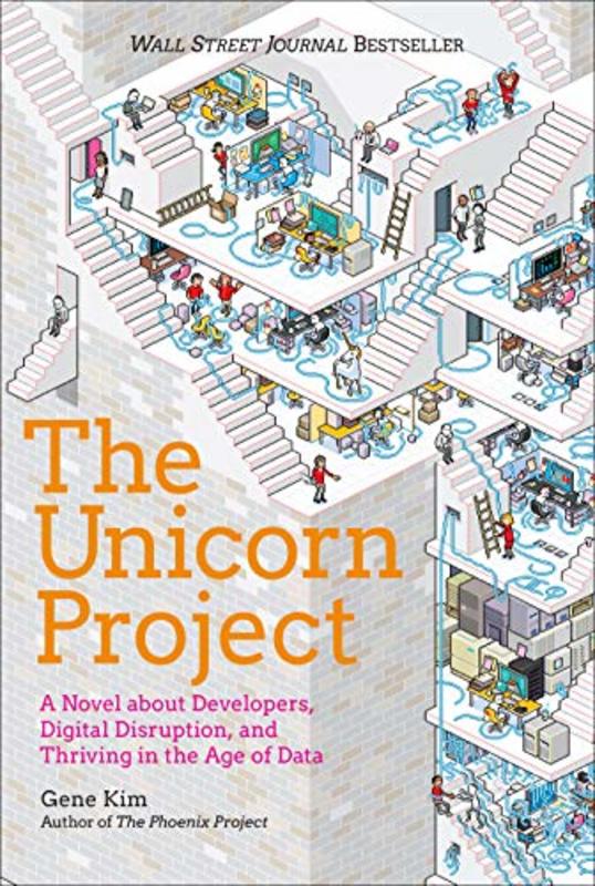 Book cover for "The Unicorn Project" by Gene Kim